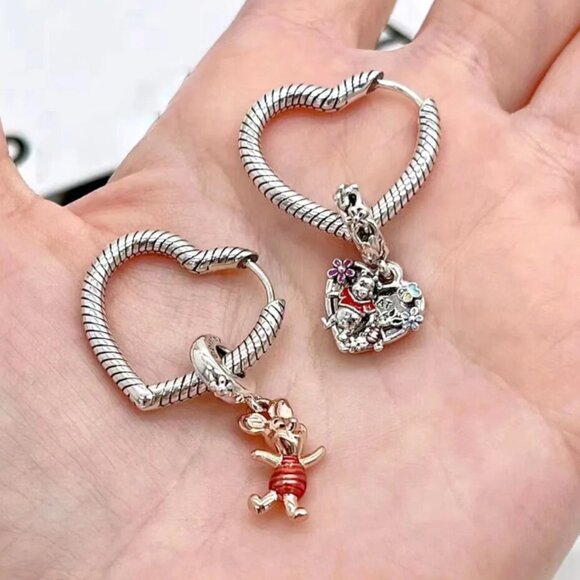 1pair Pandora Micro Prongs Hinges Hoop Pins Earrings or Charm - Picture 6 of 17